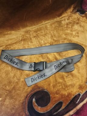 Dickies Green Branded Webbing Belt with Quick-Release Buckle